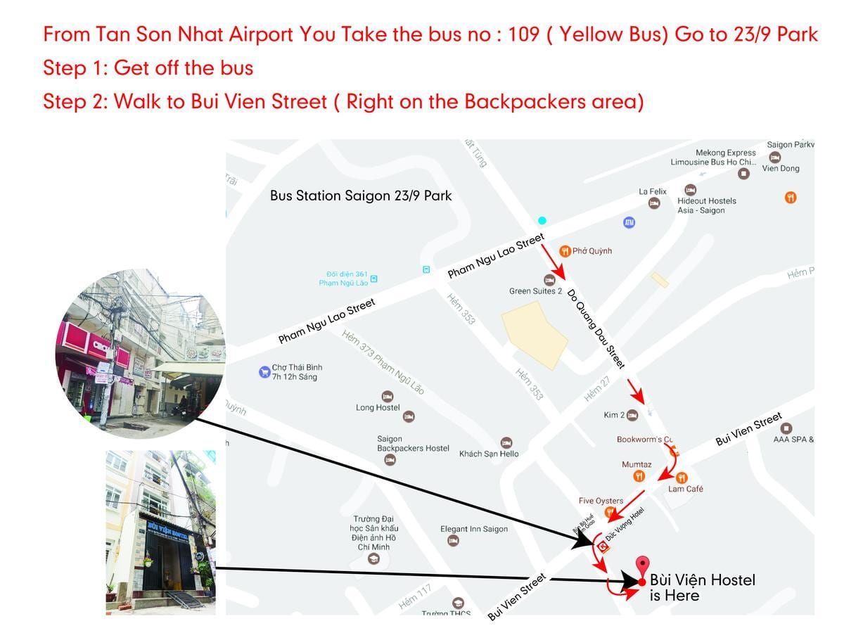 ho chi minh-bus 109 kort rute
