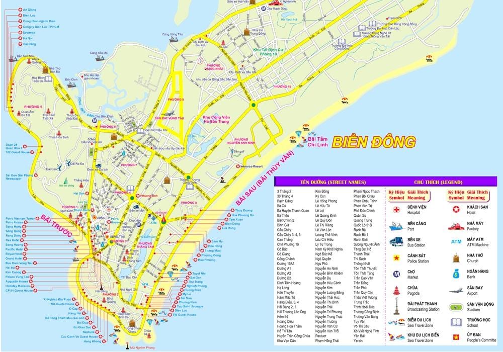Kort af ho chi minh-byen port
