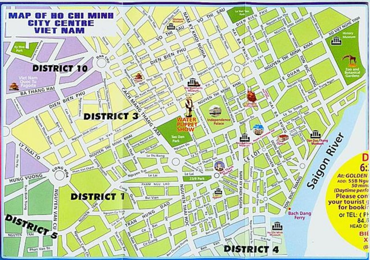 Kort ho chi minh city center