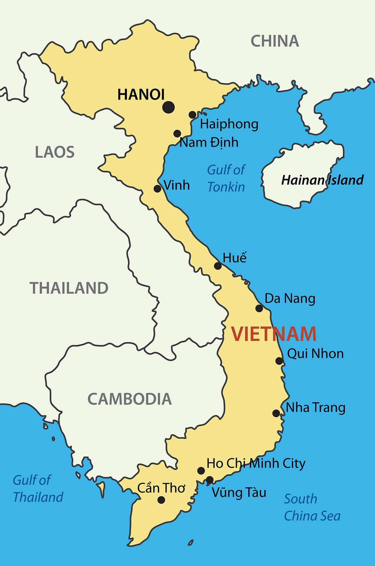 Kort over saigon på
