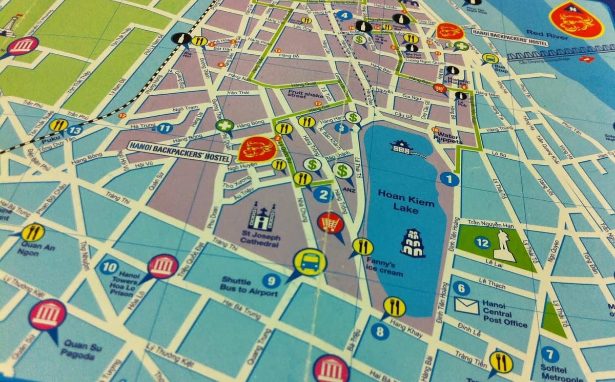 ho chi minh-walking tour kort