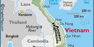 Kort over saigon på